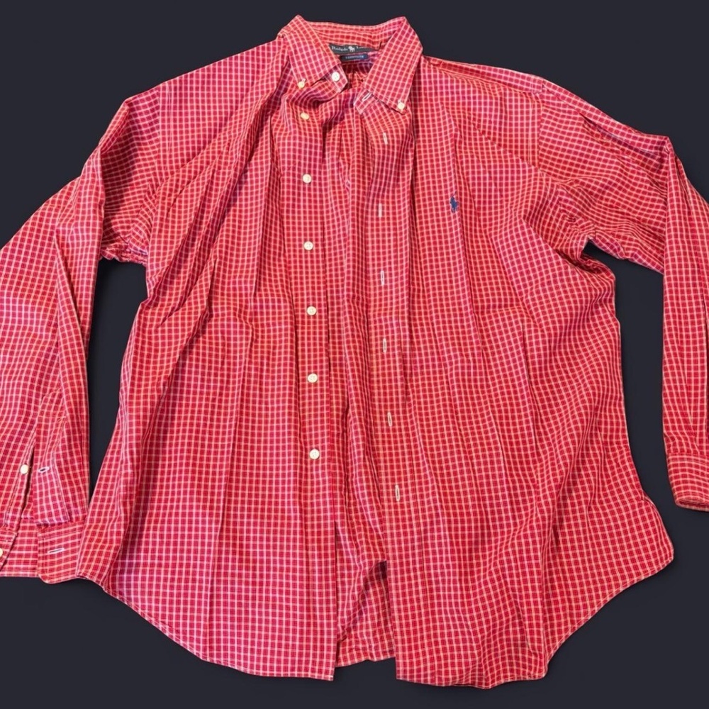 Ralph Lauren checkered button up shirt